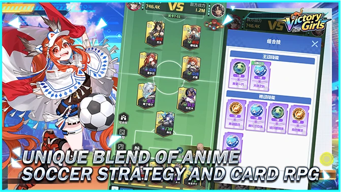 Unique Blend of Anime Soccer Strategy and Card RPG