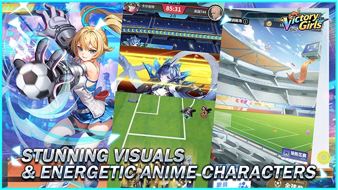 Stunning Visuals & Energetic Anime Characters